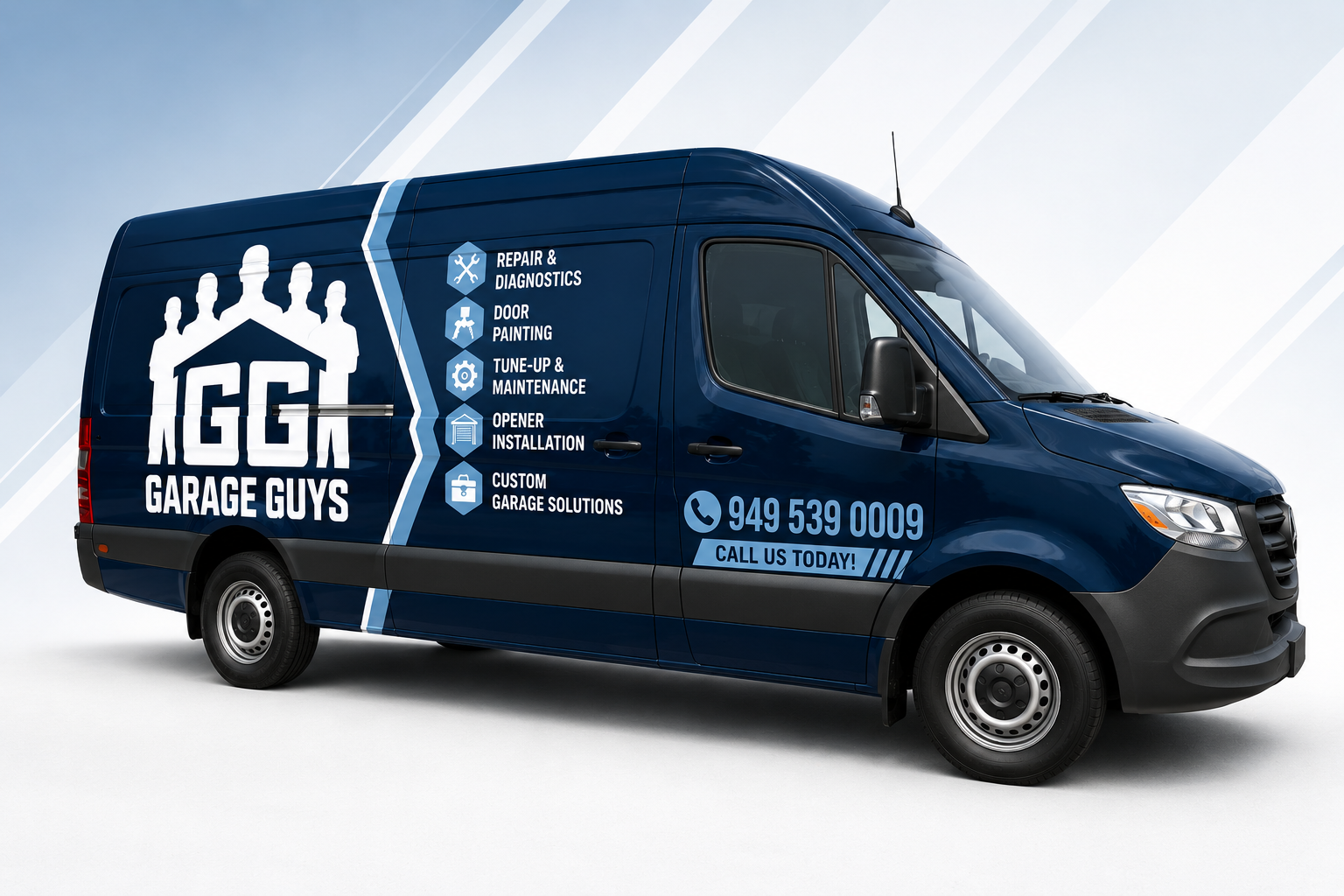 Garage Guys service van — Irvine, CA
